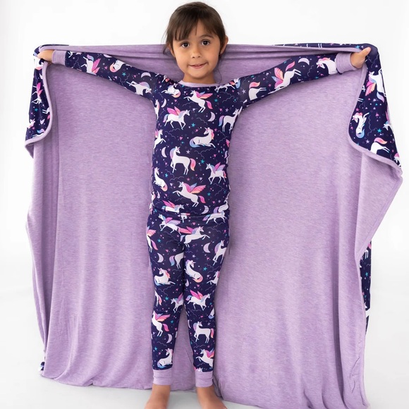 Little Sleepies Large 50x50 Unicorn Cloud Blanket - Picture 3 of 3